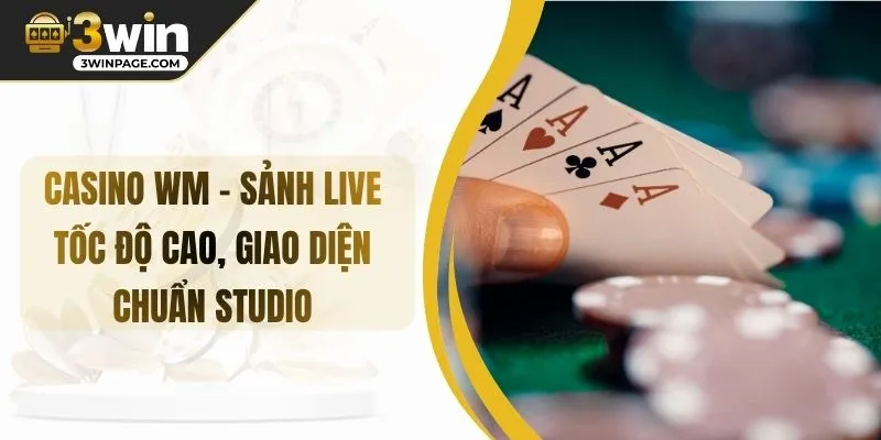 CASINO WM – Sảnh Live Tốc Độ Cao, Giao Diện Chuẩn Studio
