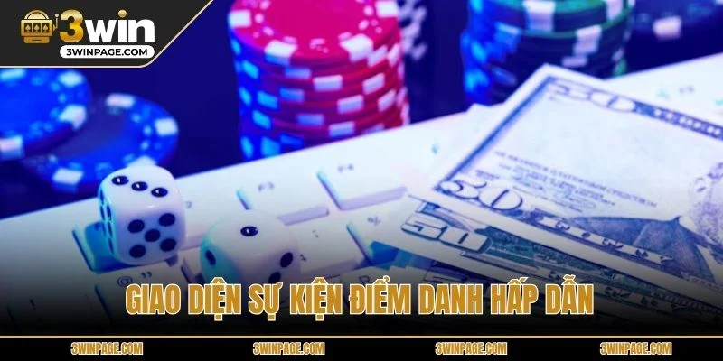 Giao diện sự kiện điểm danh hấp dẫn